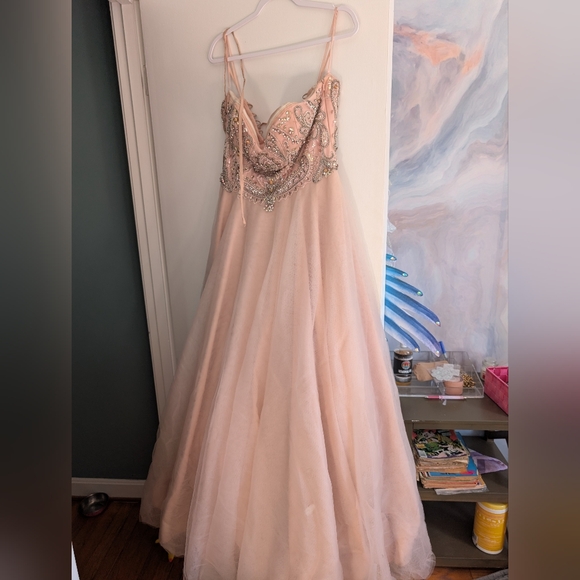 Terani Couture Glamorous Pink Dress - Picture 1 of 9